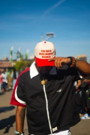 Stay Outta Black Women's Business Snapback (Red color) - Image 2