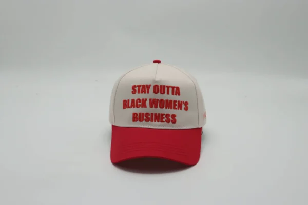 Stay Outta Black Women's Business Snapback (Red color) - Image 5